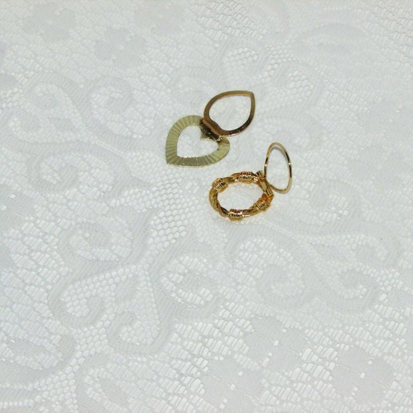 Scarf Clips 2 Vintage Gold Tone Fashion Accessories Boho - Picture 5 of 7